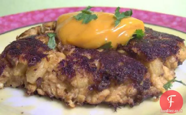 Torte di salmone al curry