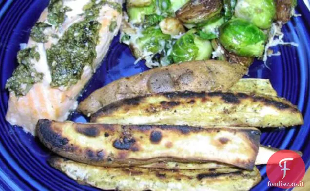 Salmone al forno con coriandolo e lime