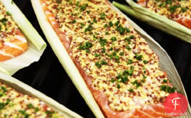 Salmone alla griglia in buccia di mais Ricetta