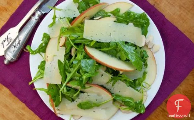 Rucola, mele e Manchego in vinaigrette di sidro