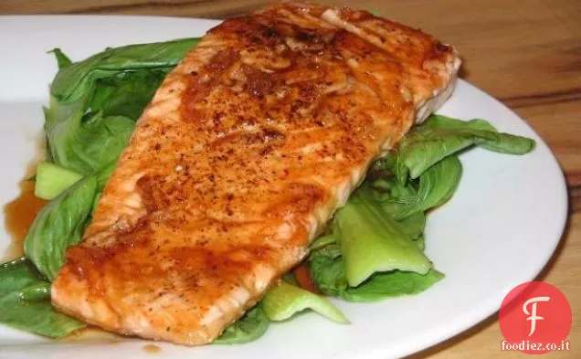 Salsa di pepe al miele di Applebee per salmone (imitatore)