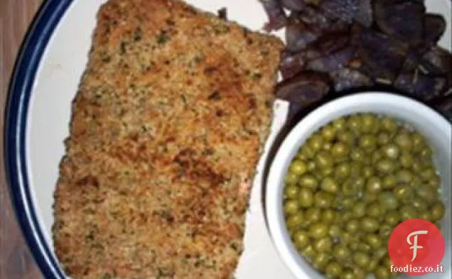 Filetto di salmone ricoperto di pecan