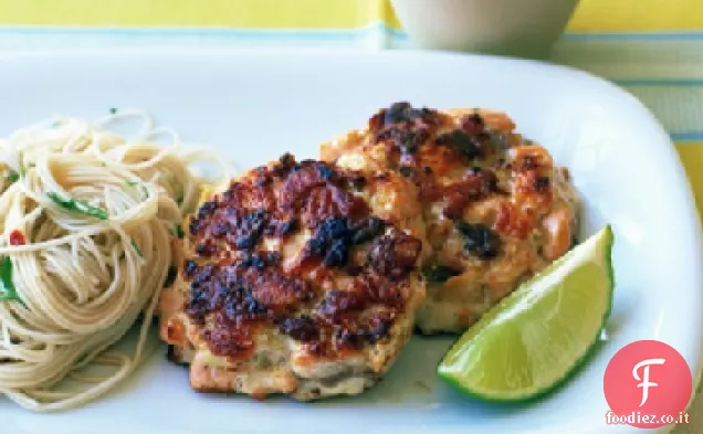 Tortini di salmone asiatico