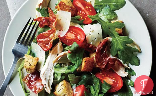 Insalata di Pollo e Prosciutto con Rucola e Asiago