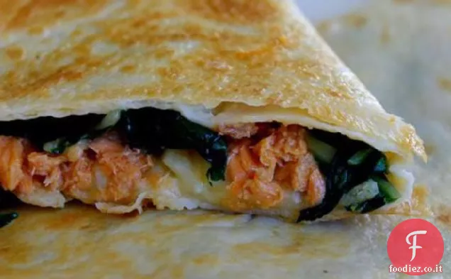 Quesadillas di salmone salutari per il cuore