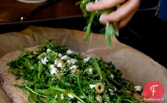 Rucola di Sofie e pane al formaggio Feta