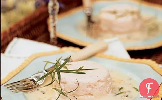 Timbales di frutti di mare con Dragoncello Beurre Blanc