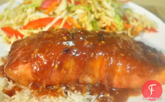 Salmone Hoisin avvolto con pancetta