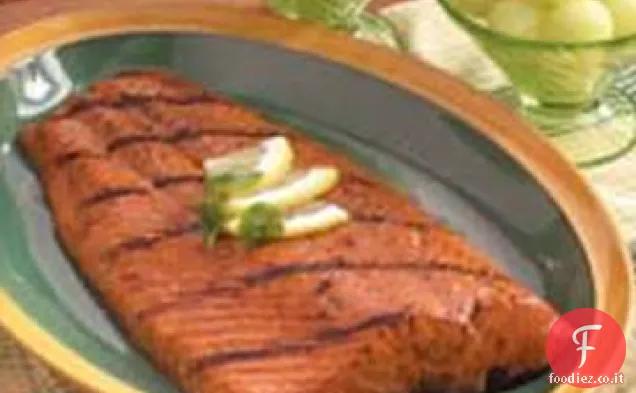 Filetto di salmone glassato