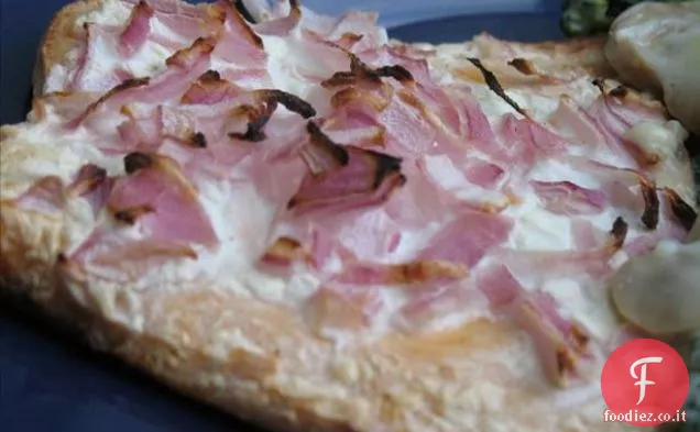 Panna acida e salmone alla cipolla