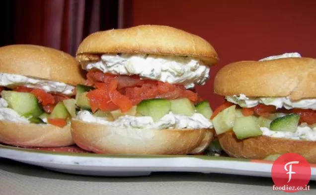Mini Club Sandwich Con Carpaccio di Salmone e Acero
