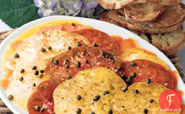 Carpaccio di Pomodoro e Salmone affumicato