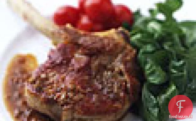 Braciole di vitello arrosto con rucola