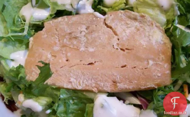 Salmone al forno facile con rucola