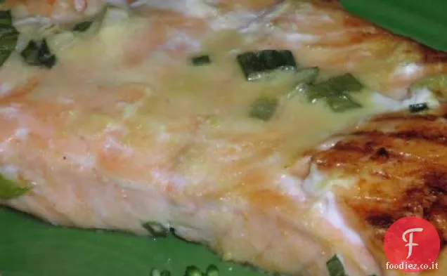 Salmone alla griglia con Senape Marinata all'arancia