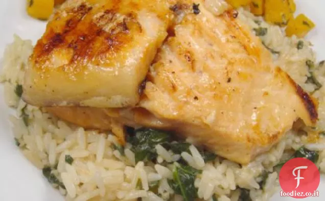 Salmone d'acero alla griglia di Digione