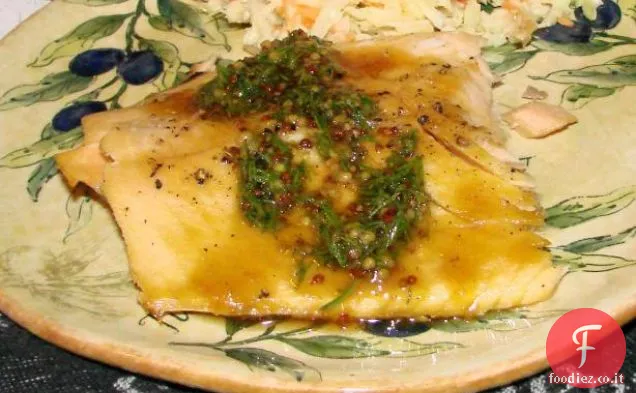 Hamburger di salmone Jammin con maionese all'aneto