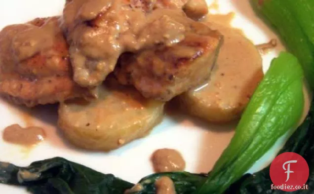 Ricco, ma molto sano, Salmone con crema di Miso
