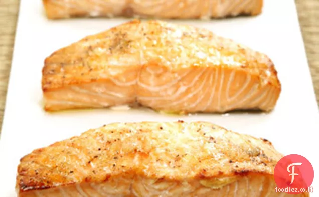 Salmone arrostito allo zenzero