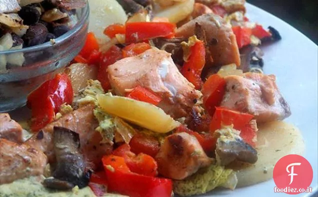 Salmone hawaiano con salsa di ananas