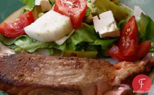 Filetto di salmone marinato giapponese