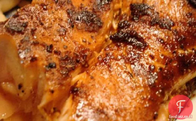 Strofinare a secco per il salmone