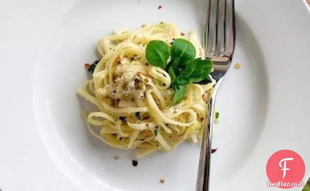 Linguine Con Granchio e Carciofi