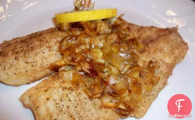 Il mio grande pesce ripieno con riso