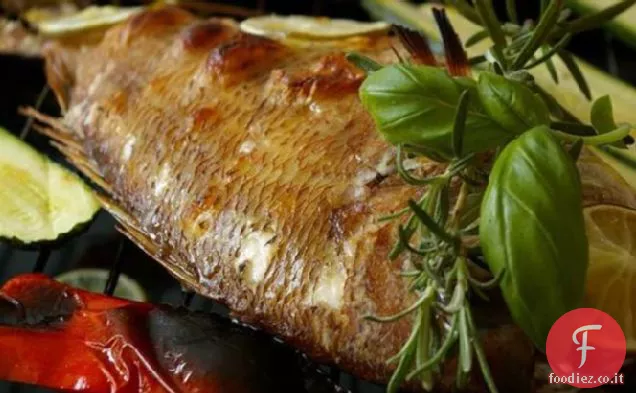 Aglio e Rosmarino alla griglia Snapper