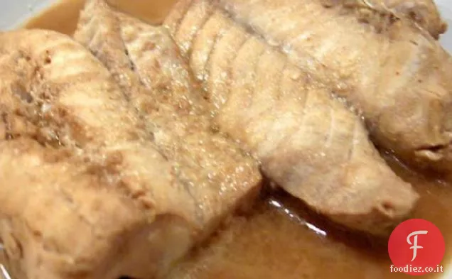 Snapper rosso con Sesamo Zenzero Marinata