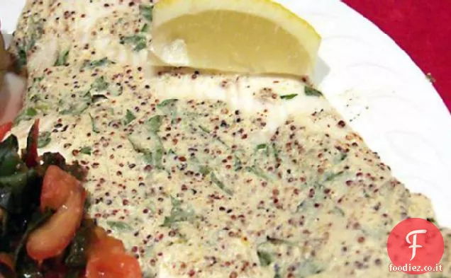 Sogliola alla griglia con salsa di Senape