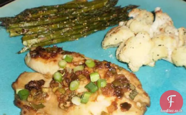 Sogliola al forno e asparagi arrostiti con Sesamo