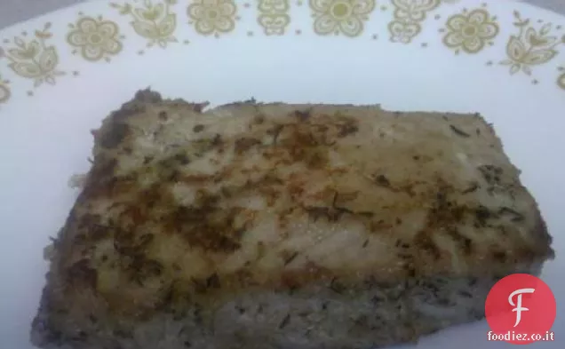 Pesce spada strofinato con spezie dolci
