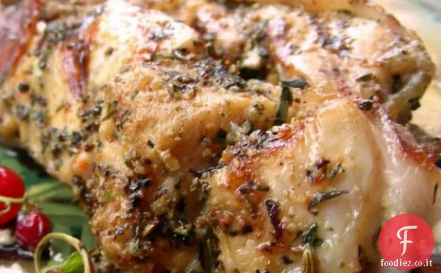 Pesce Spada alla griglia, Fagiolini e salsa di pomodoro piccante