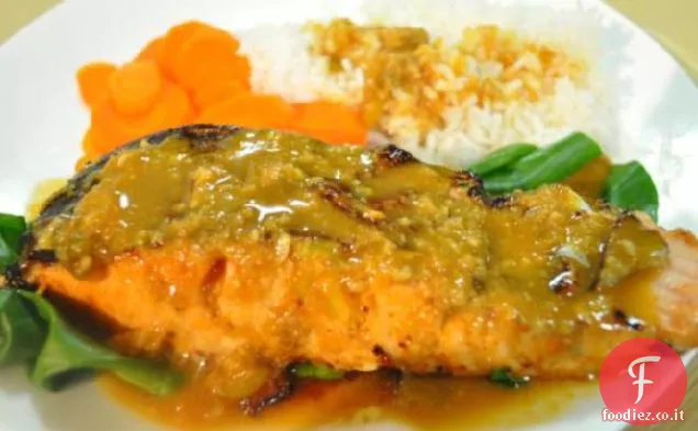 Tilapia di soia allo zenzero all'arancia di Kelleigh