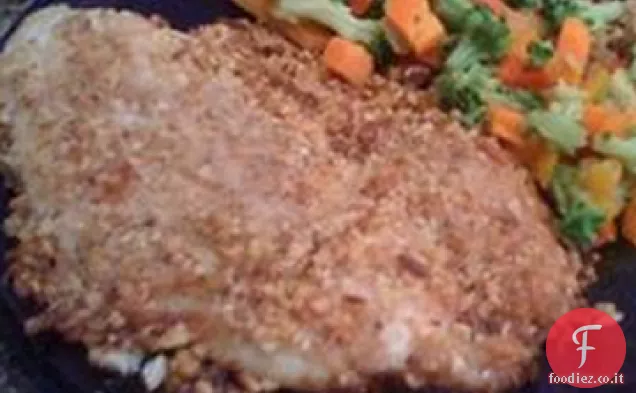 Tilapia in crosta di mandorle e cocco