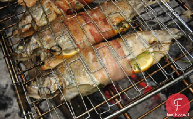 Falò Trota con erbe e Pancetta Ricetta