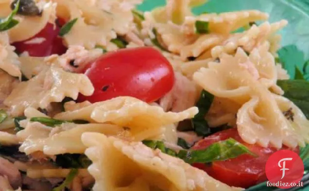 Farfalle con Tonno in salsa di Basilico Limone