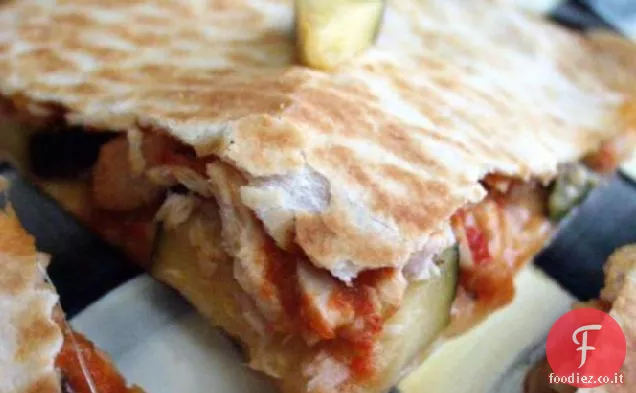 Quesadillas di zucchine e tonno
