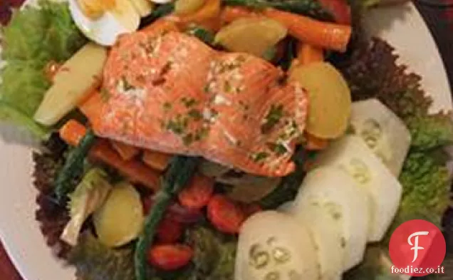 Tonno scottato in padella con vinaigrette alle erbe di agrumi