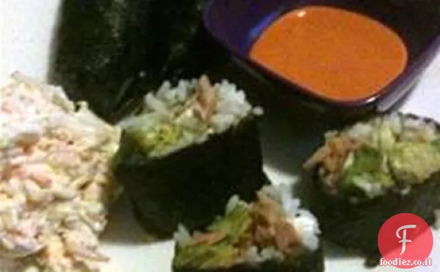 Rotolo di sushi di tonno piccante