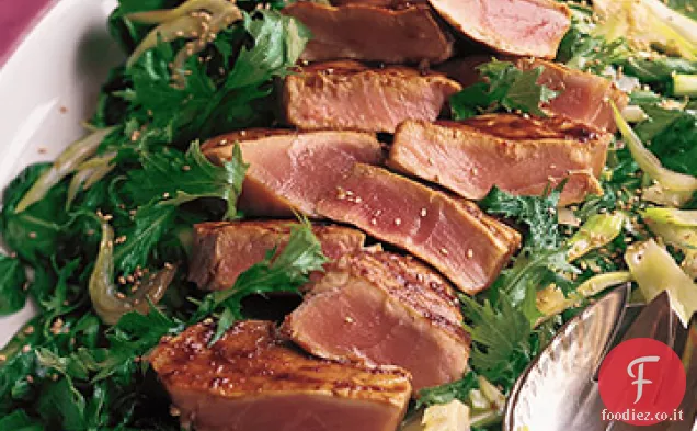 Tonno alla Griglia con Miso Scalogno Caramello