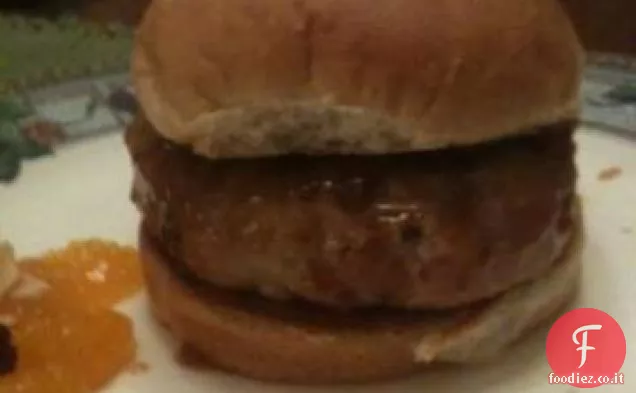 Hamburger di tonno fresco con glassa di senape allo zenzero
