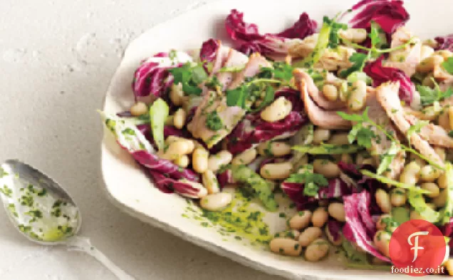 Insalata di Fagioli Bianchi e Tonno con Radicchio