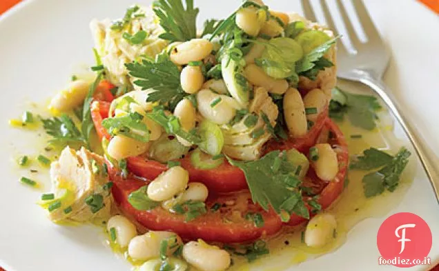 Bruschetta al pomodoro con Insalata di Tonno e Cannellini