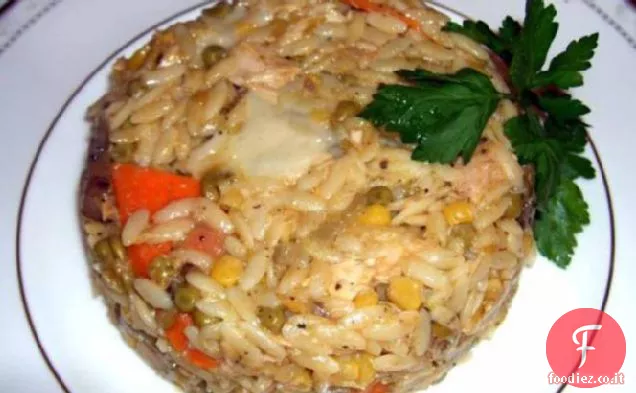 Tagliatella di Tonno al forno con Orzo (ridotto di grassi)