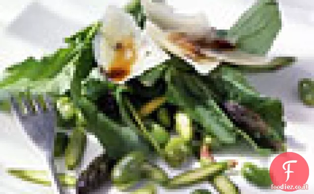 Insalata di Fave, Asparagi e Rucola con Pecorino rasato