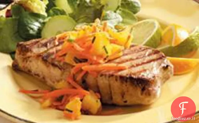 Bistecche di tonno con Salsa