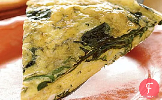 Rucola, feta e frittata di aneto