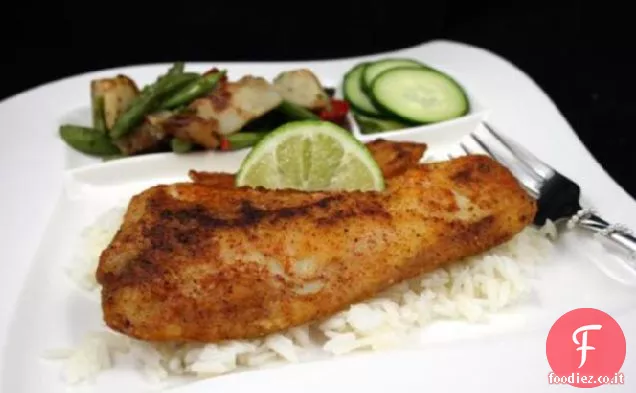 Cumino fritto in padella-Chile Crusted Fish